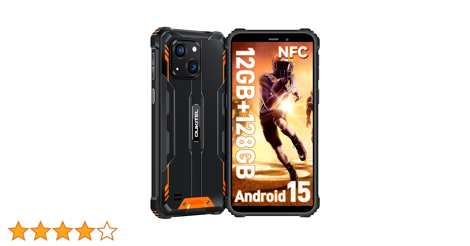 中古) OUKITEL WP32 (4GB+8GB/128GB) ブラック 未開封品、SIMフリー